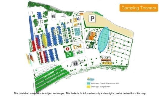 Plattegrond Camping Tonnara