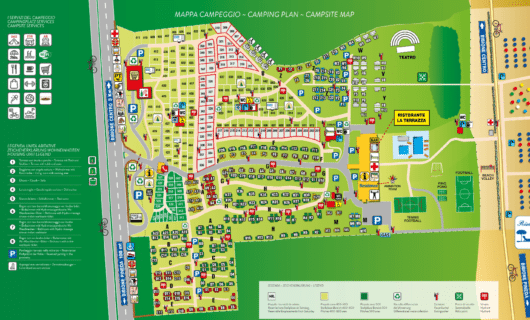plattegrond Camping Tridente