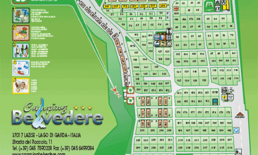 plattegrond Camping Belvedere Lazise