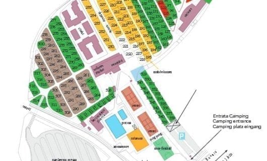 Plattegrond Camping Del Sole