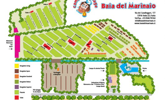 plattegrond Camping Baia del Marinaio